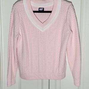 Lands' End Women's Cable Knit Sweater - Size Large